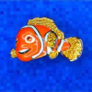 Finding Nemo Clownfish Jeweled Pave Swarovski Jewelry Brooch - Pin